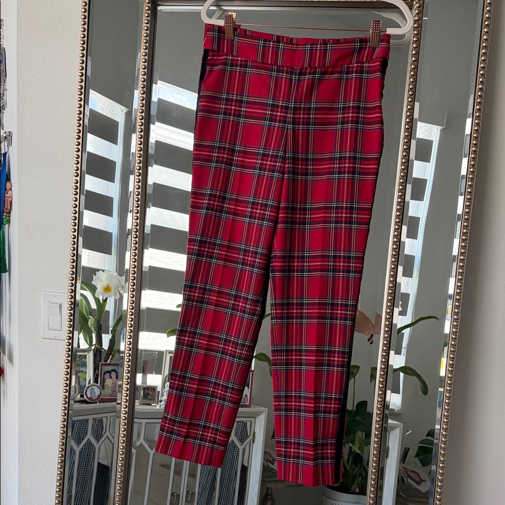 Talbots Vibrant Plaid Skinny Pants